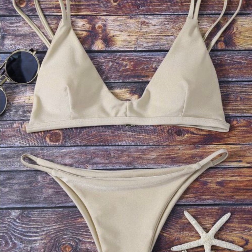 Beige bikini set brand new